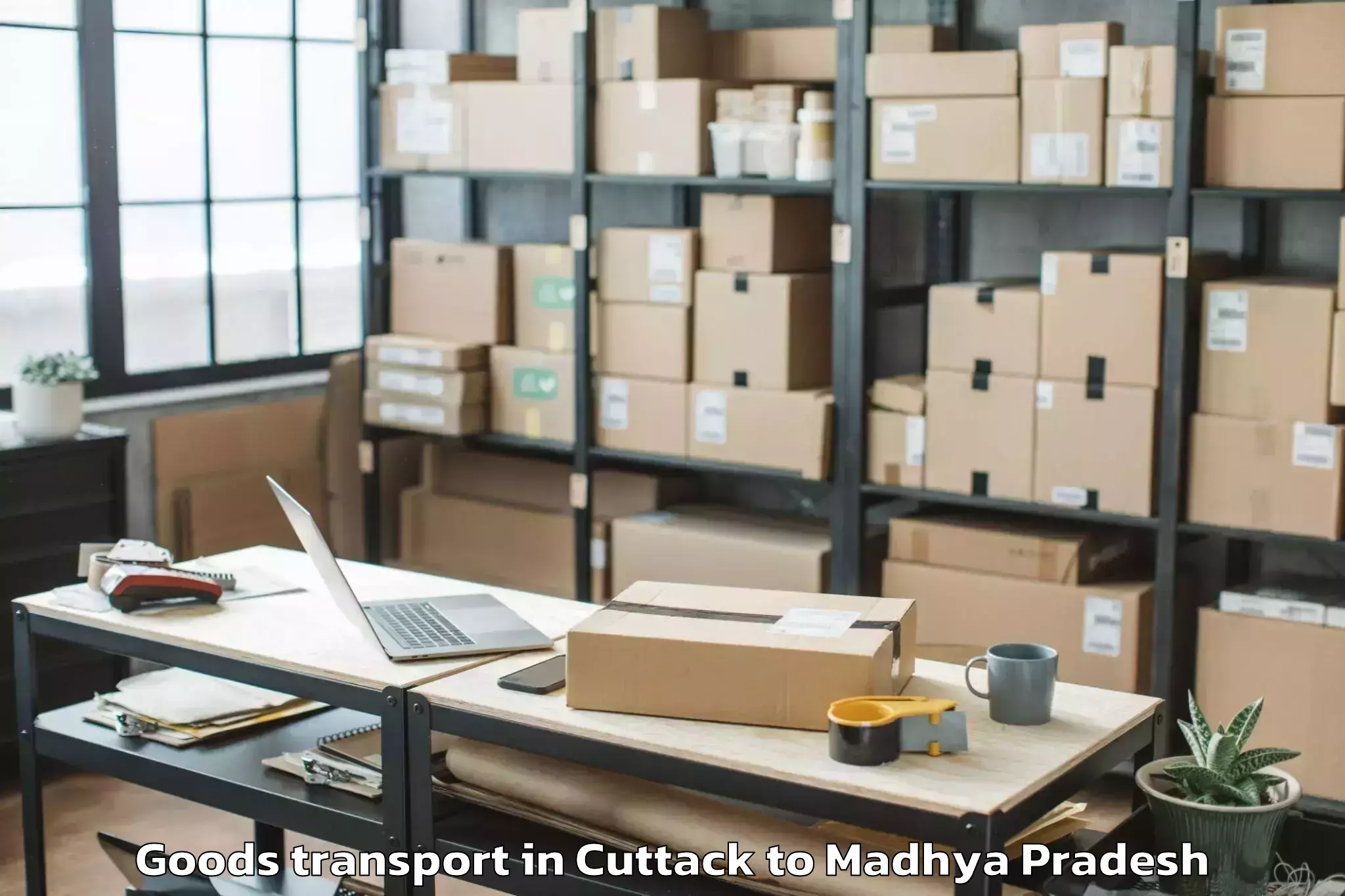 Book Cuttack to Dewas Goods Transport Online